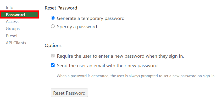 ユーザーアカウントのロック解除方法